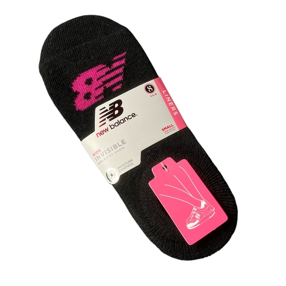 New Balance‎ Kids Invisible No Show Liner Socks (8Pack)